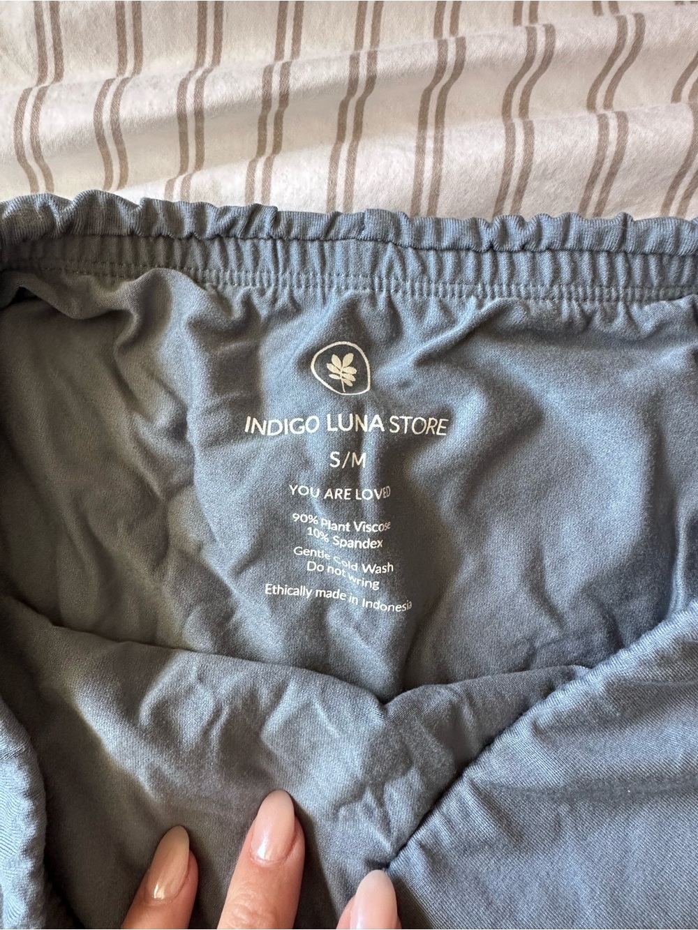 NWOT Indigo Luna angel skort in slate, S/M - Picture 5 of 6